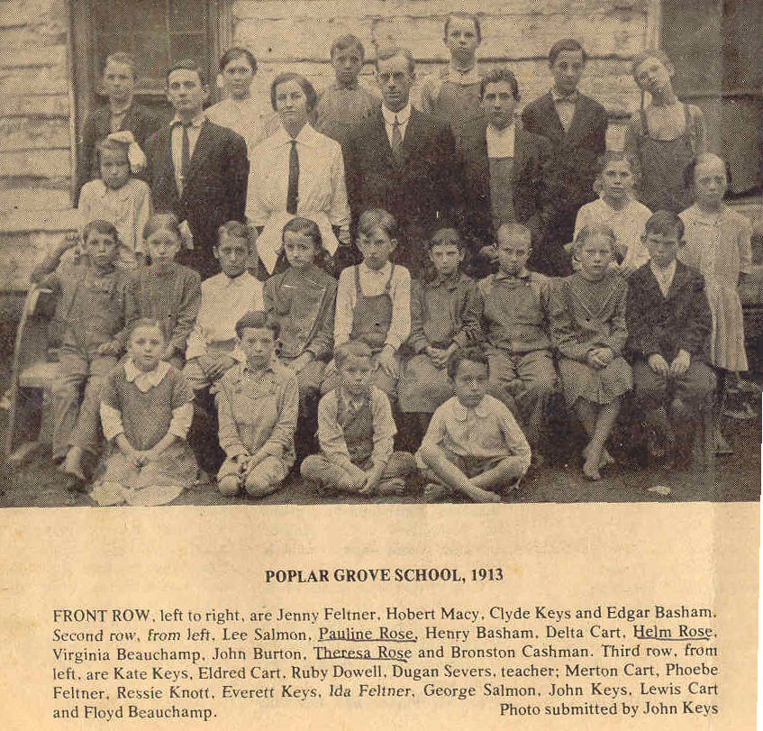 Poplar Grove School - Breckinridge County - 1913