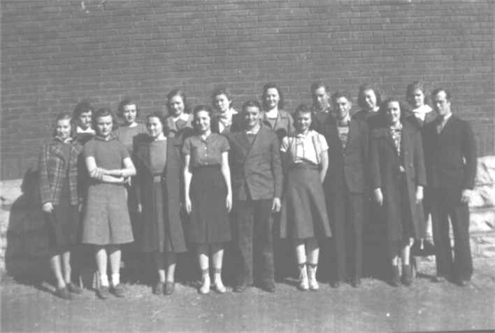 Marrowbone High School Graduating Class, 1938