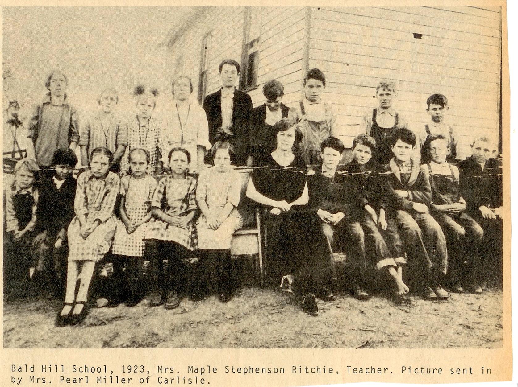 Bald Hill School, 1923