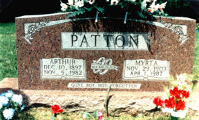 Arthur & Myrta Patton stone